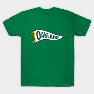 Oakland Pennant - Green T-Shirt